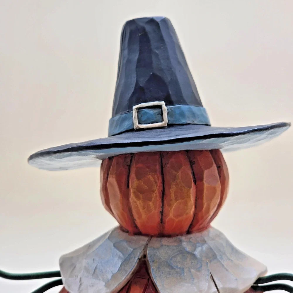 Jim Shore Heartwood Creek Pilgrim Patch Stacked Pumpkin Figurine 9.5